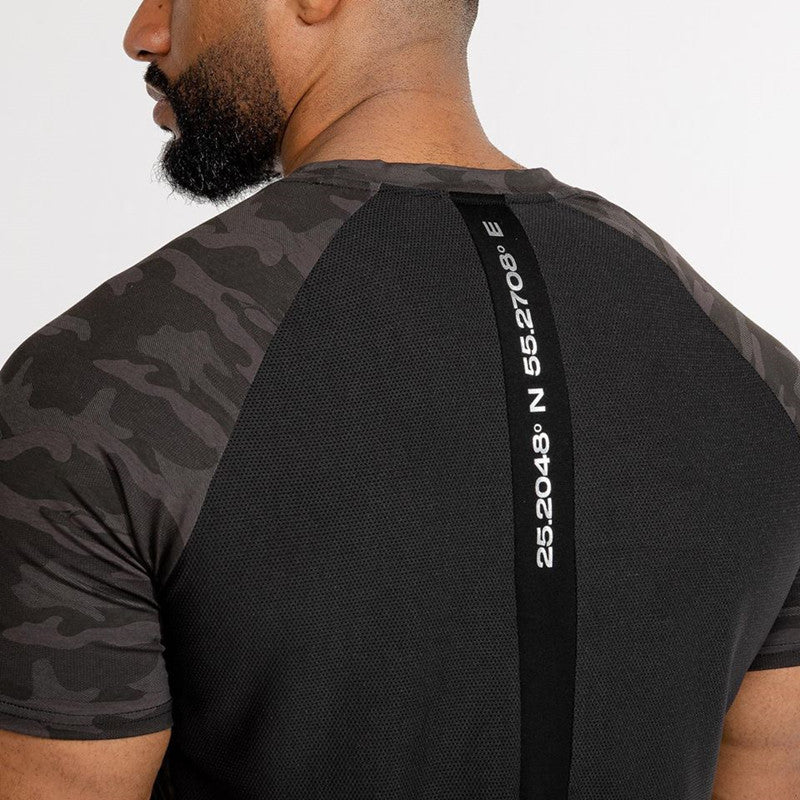 Men’s Running Sports T-Shirt – Quick-Dry Camouflage Short Sleeve Fitness Top - ABC&D Fitness