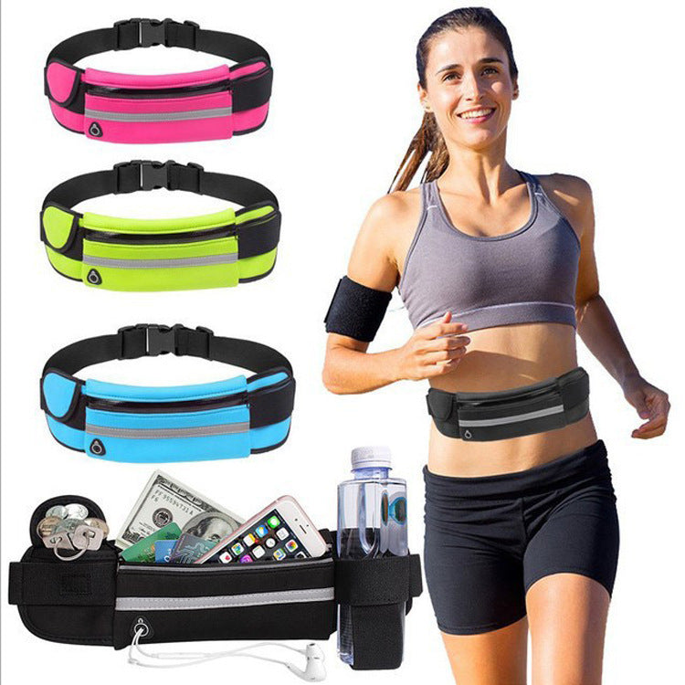 Fitness Waist Bag with Pocket – Slim Running Jogging Belt - ABC&D Fitness