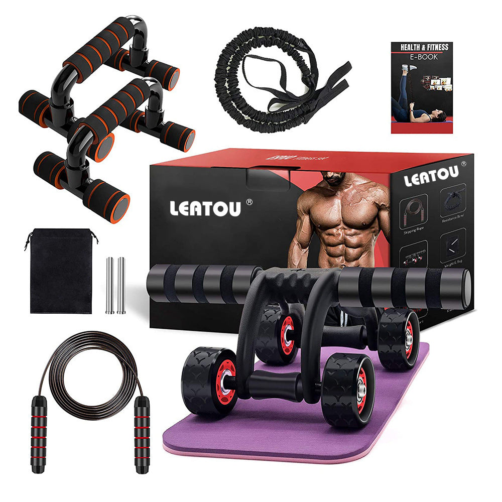 Push-Up Bracket Rebound Pull Rope 4 Rounds - ABC&D Fitness