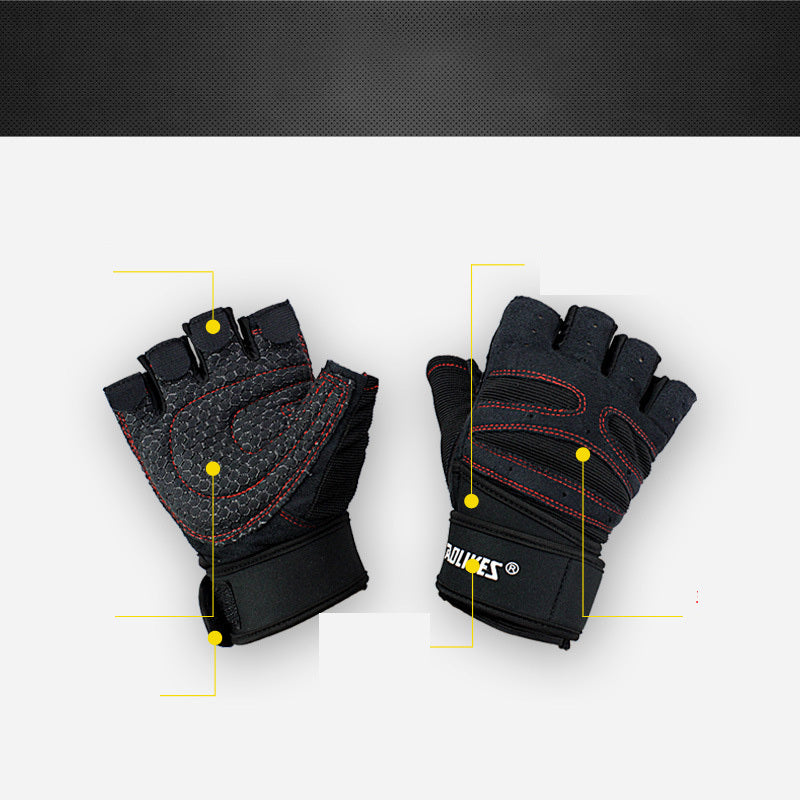 Fitness Weightlifting Half-Finger Gloves - ABC&D Fitness