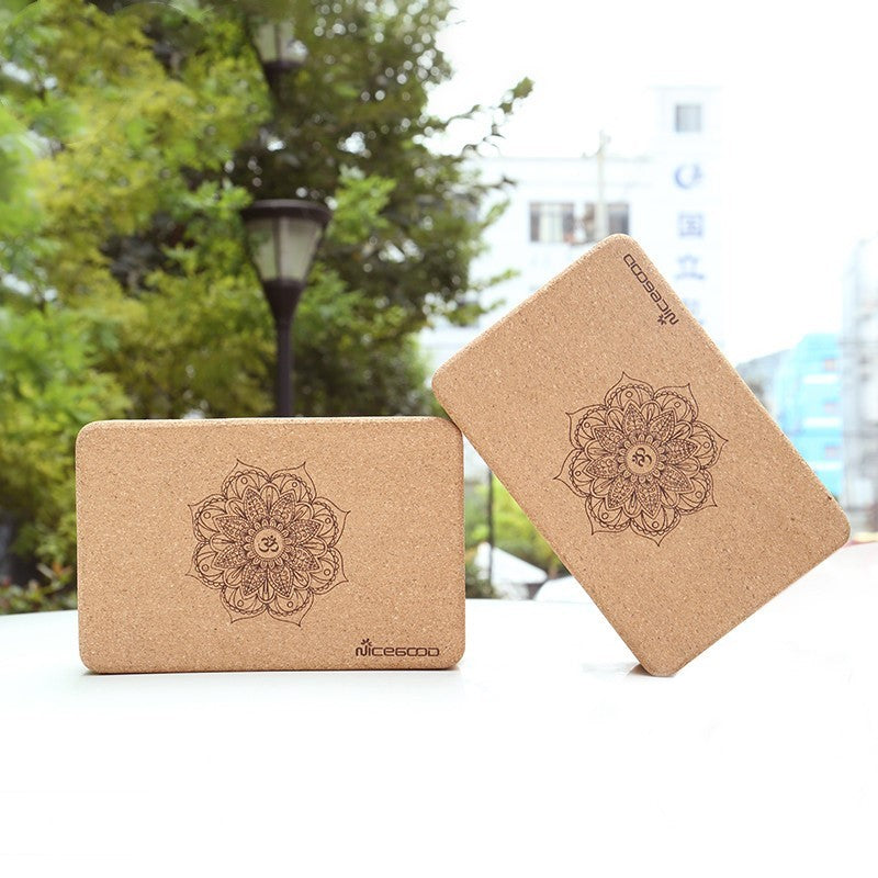 High-density Environmentally Friendly Cork Yoga Brick - ABC&D Fitness