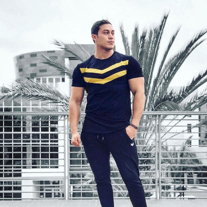 n’s Sports Fitness Training T-Shirt – Cotton Short Sleeve Gym Top - ABC&D Fitness