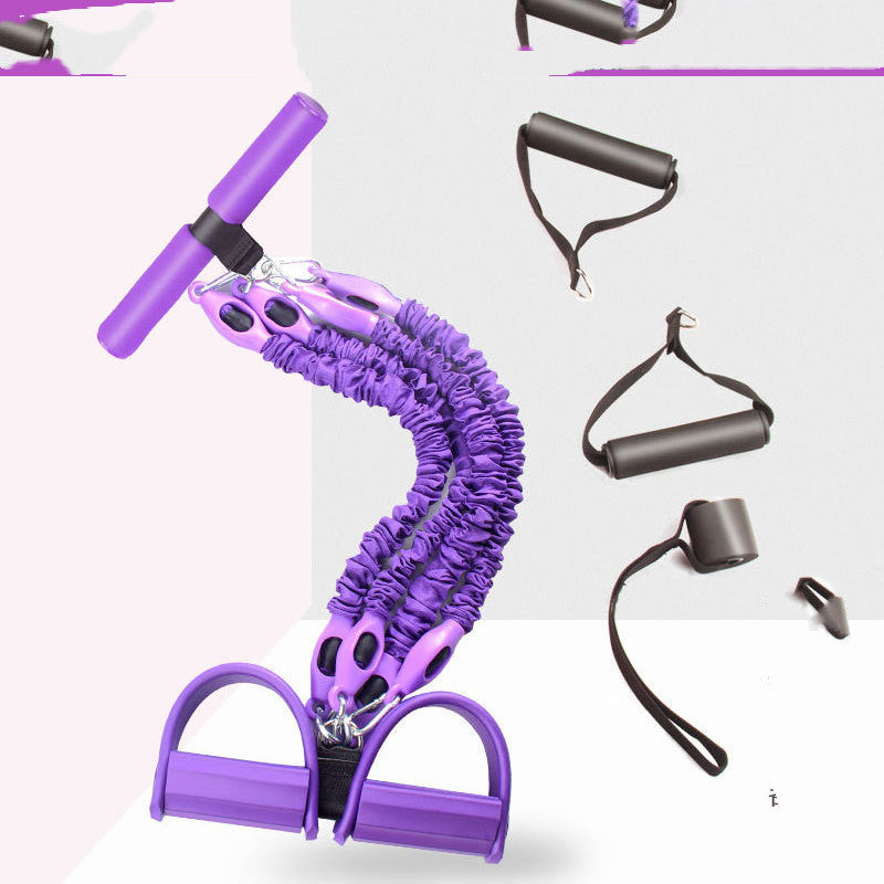 Multi Function Tension Rope Strong Fitness Resistance Bands Latex Pedal Pull Ropes Yoga Fitness Equipment - ABC&D Fitness