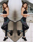 Women’s Night Glowing Workout Leggings – High-Waist Slim Fit Fitness Pants - ABC&D Fitness