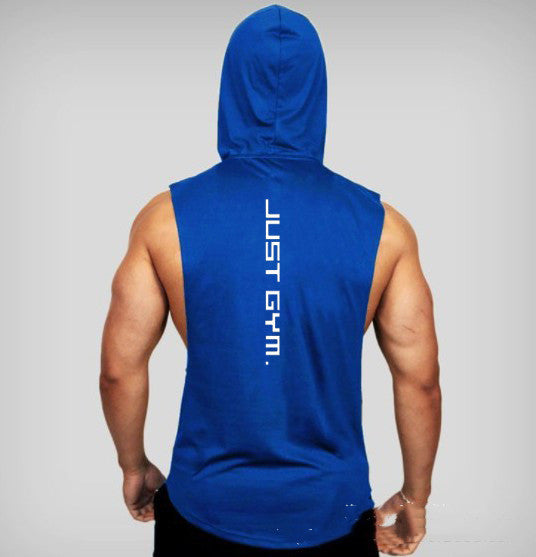 Men’s Hooded Fitness Vest – Loose Cotton Sports Sleeveless Gym Top - ABC&D Fitness