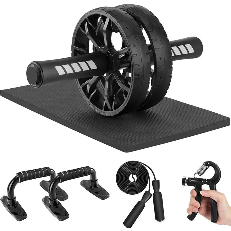 Indoor Push-Up Bracket with 7-Piece Abdominal Wheel Set – Multifunctional Sports Fitness Equipment - ABC&D Fitness