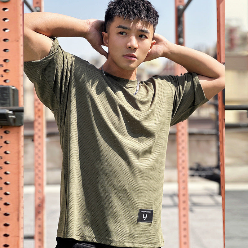 Men’s Quick-Dry Fitness T-Shirt – Breathable Sports Training Top - ABC&D Fitness