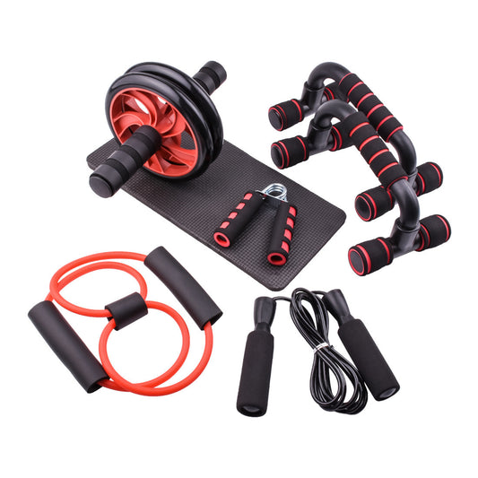 Indoor Push-Up Bracket with 7-Piece Abdominal Wheel Set – Multifunctional Sports Fitness Equipment - ABC&D Fitness