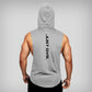 Men’s Hooded Fitness Vest – Loose Cotton Sports Sleeveless Gym Top - ABC&D Fitness