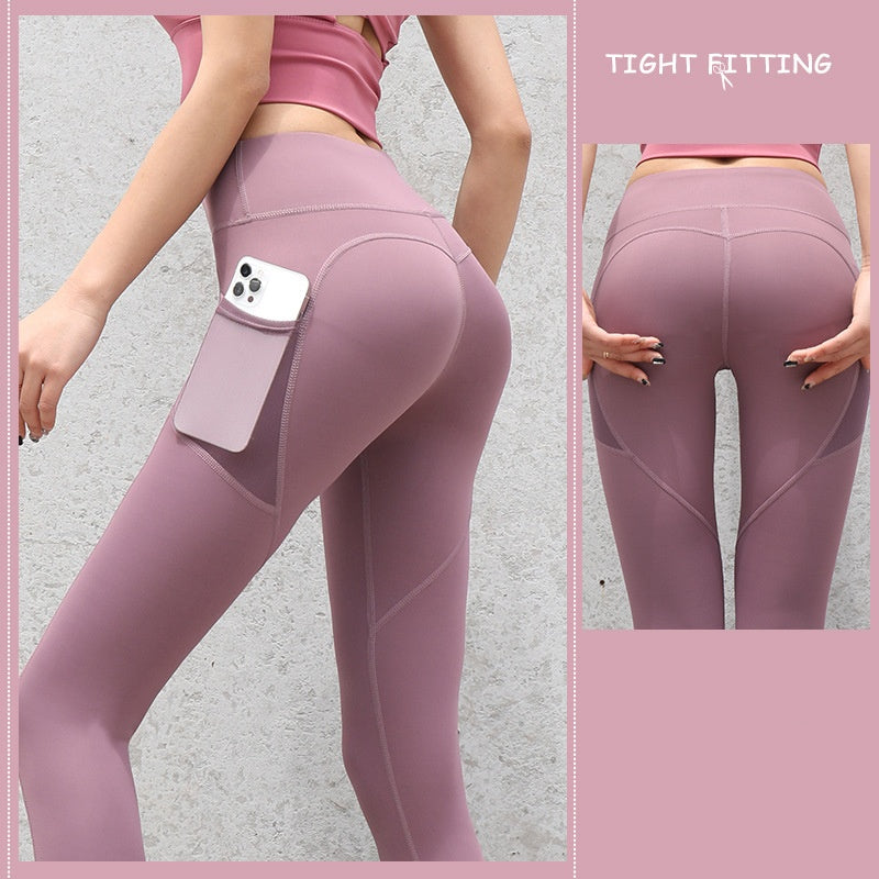 Women’s Seamless High-Waist Push Up Yoga & Running Pants - ABC&D Fitness