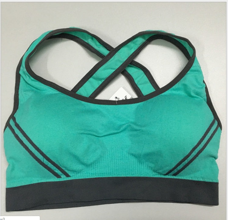 Women’s Seamless Padded Sports Bra – Athletic Tank Top Vest - ABC&D Fitness