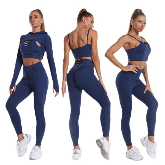 Women’s 3-Piece Seamless Sports Set - ABC&D Fitness
