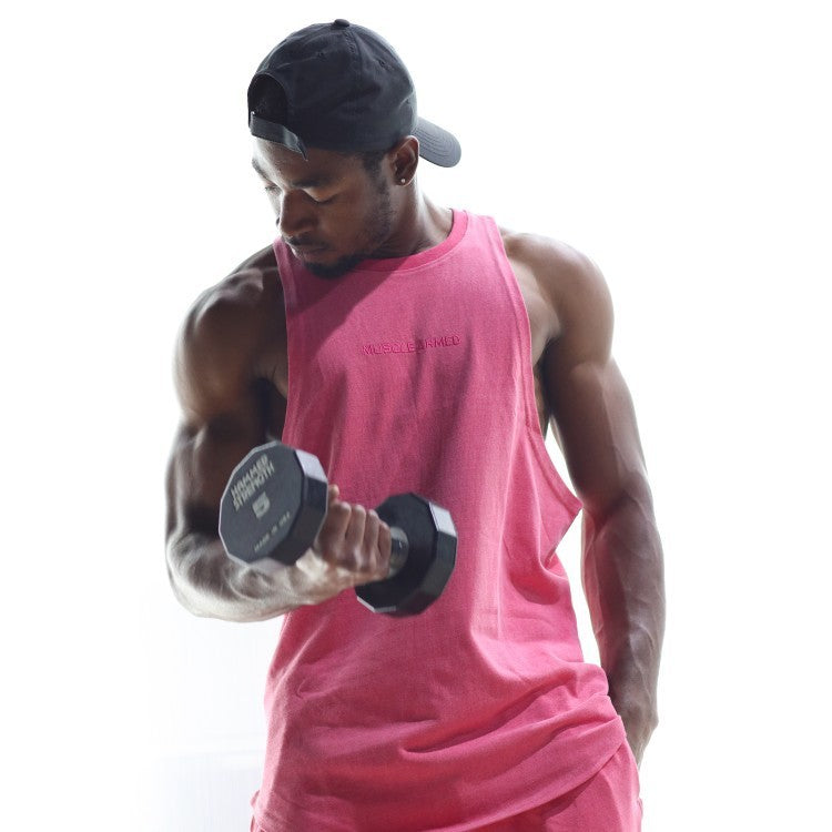 Men’s Loose Fit Fitness Vest – Sleeveless Cotton Workout Tank Top - ABC&D Fitness